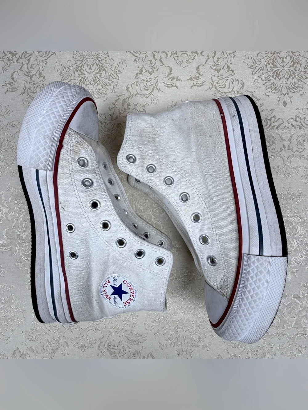 Converse All Star White High-Top Sneakers, 3